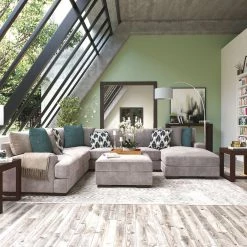 Ashley Bardarson Silver 4-Piece Sectional Living Room