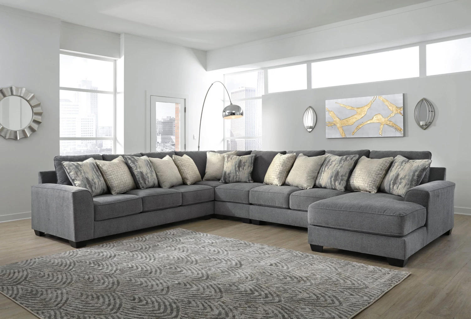 Ashley Castano 5-Piece Sectional - Jewel Sectionals 1 Ashley Castano 5-Piece Sectional - Jewel Sectionals
