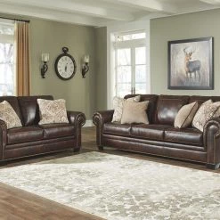 Ashley RolesonWalnut Sofa & Loveseat