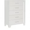 Home Elegance Keren White LED Chest Bedroom