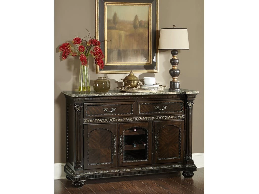 Home Elegance Russian Hill Cherry Server 1 Home Elegance Russian Hill Cherry Server