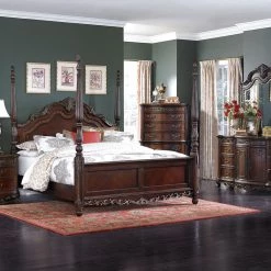Home Elegance Beds Deryn Park King Poster Bed - Park