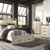 Ashley Cambeck Queen Storage Bed W/ Dresser Mirror & Nightstand Bedroom