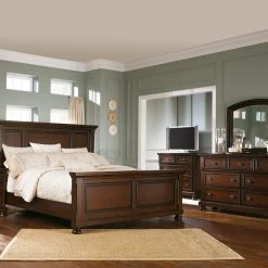 Ashley Porter King Panel Bed Dresser Mirror Chest And Nightstnad Bedroom