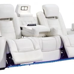 Ashley Party Time Power Recliner Sofa With Adjustable Headrest Reclining Sofas
