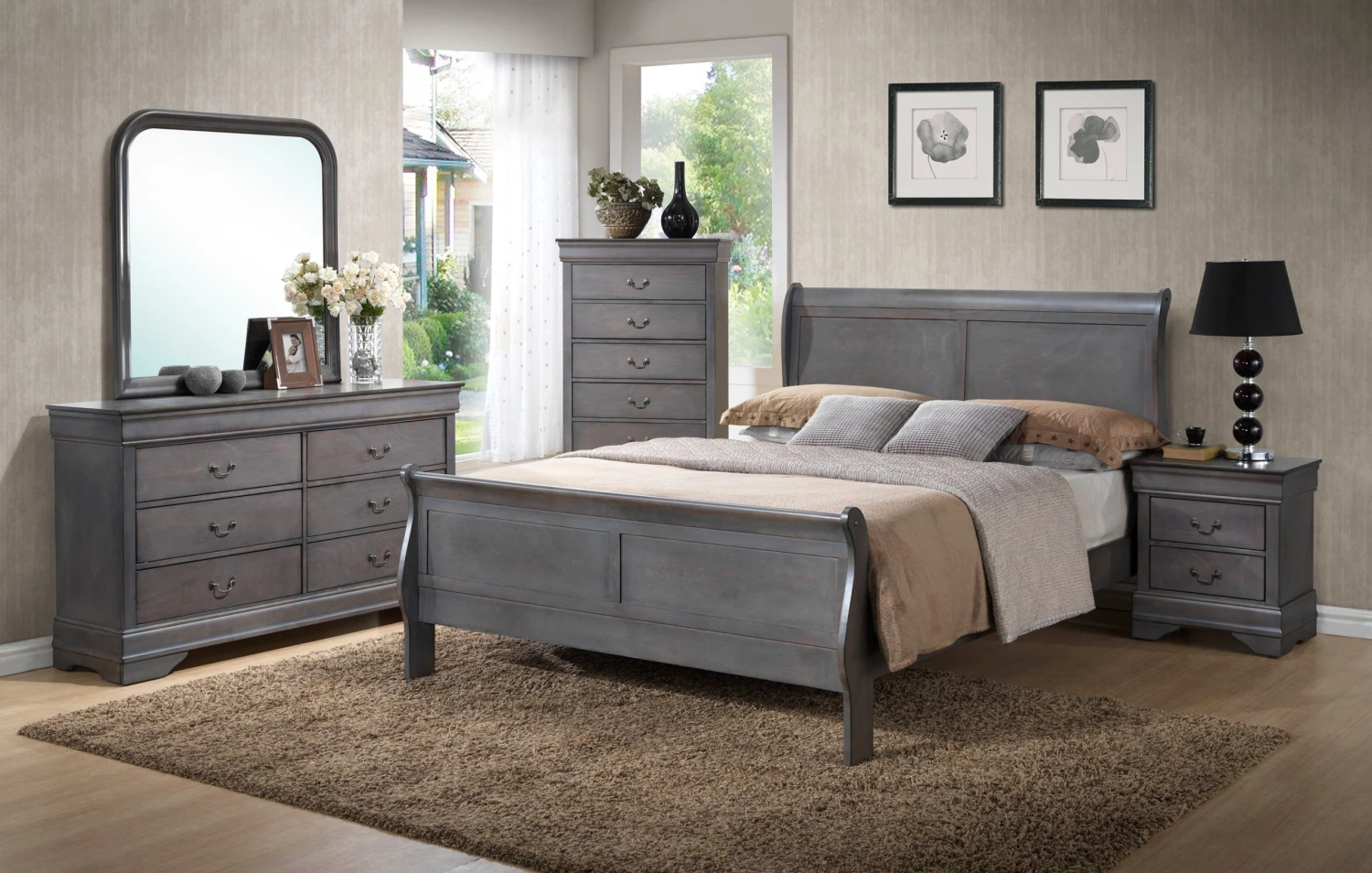 Lifestyle Victoria Queen Sleigh Bed Beds 1 Lifestyle Victoria Queen Sleigh Bed Beds