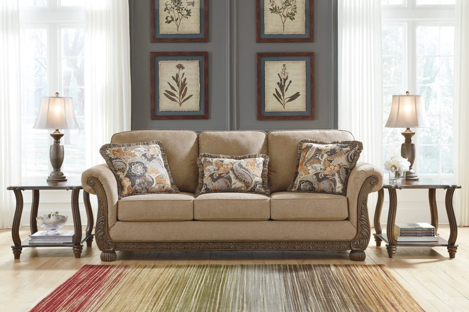 Ashley Westerwood Mocha Sofa Sofas 1 Ashley Westerwood Mocha Sofa Sofas