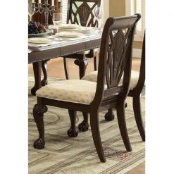 Home Elegance Norwich Warm Cherry Side Chair Dining Room