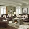 Ashley Roleson Walnut Sofa, Loveseat And Chair A Half Living Room