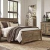 Ashley Trinell Brown King Bed W/ Dresser Mirror & Nightstand Bedroom