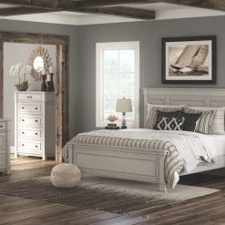 Ashley Jennily Queen Bed W/ Dresser Mirror & Nightstand