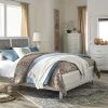 Ashley Bedroom Olivet King Bed W/ Dresser Mirror & Nightstand