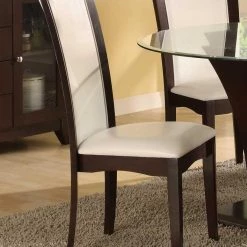 Home Elegance Daisy White Parson Chair Dining Room