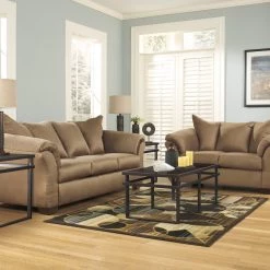 Ashley Darcy Mocha Sofa And Loveseat Living Room