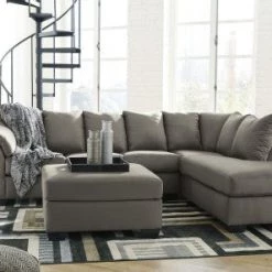 Ashley Darcy 2-Piece Sectional - Cobblestone
