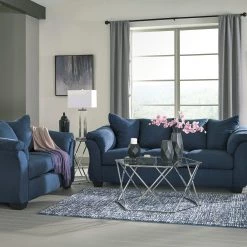 Ashley Darcy Blue Sofa And Loveseat