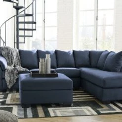 Ashley Darcy 2-Piece Sectional - Blue Sectionals