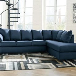 Ashley Sectionals Darcy Blue 2PC Sectional