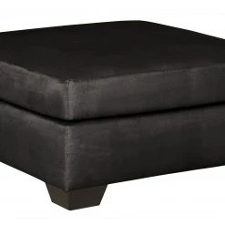 Ashley Ottomans Darcy Black Oversized Accent Ottoman