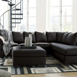 Ashley Darcy 2-Piece Sectional - Black Sectionals