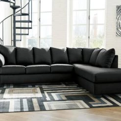 Ashley Darcy Black 2PC Sectional Living Room