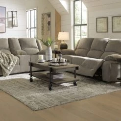 Ashley Draycoll Pewter Power Sofa & Power Loveseat