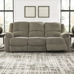 Ashley Draycoll Pewter Reclining Power Sofa