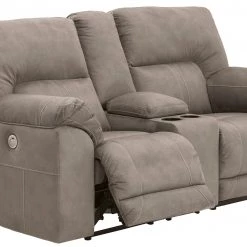 Ashley Cavalcade Double Recliner Power Loveseat With Console