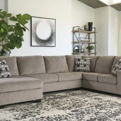 Ashley Ballinasloe- Platinum 3 Pc Laf Chaise Sectional Living Room