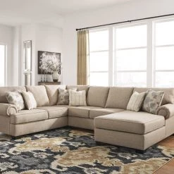 Ashley Baceno Hemp 3-Piece Sectional Living Room