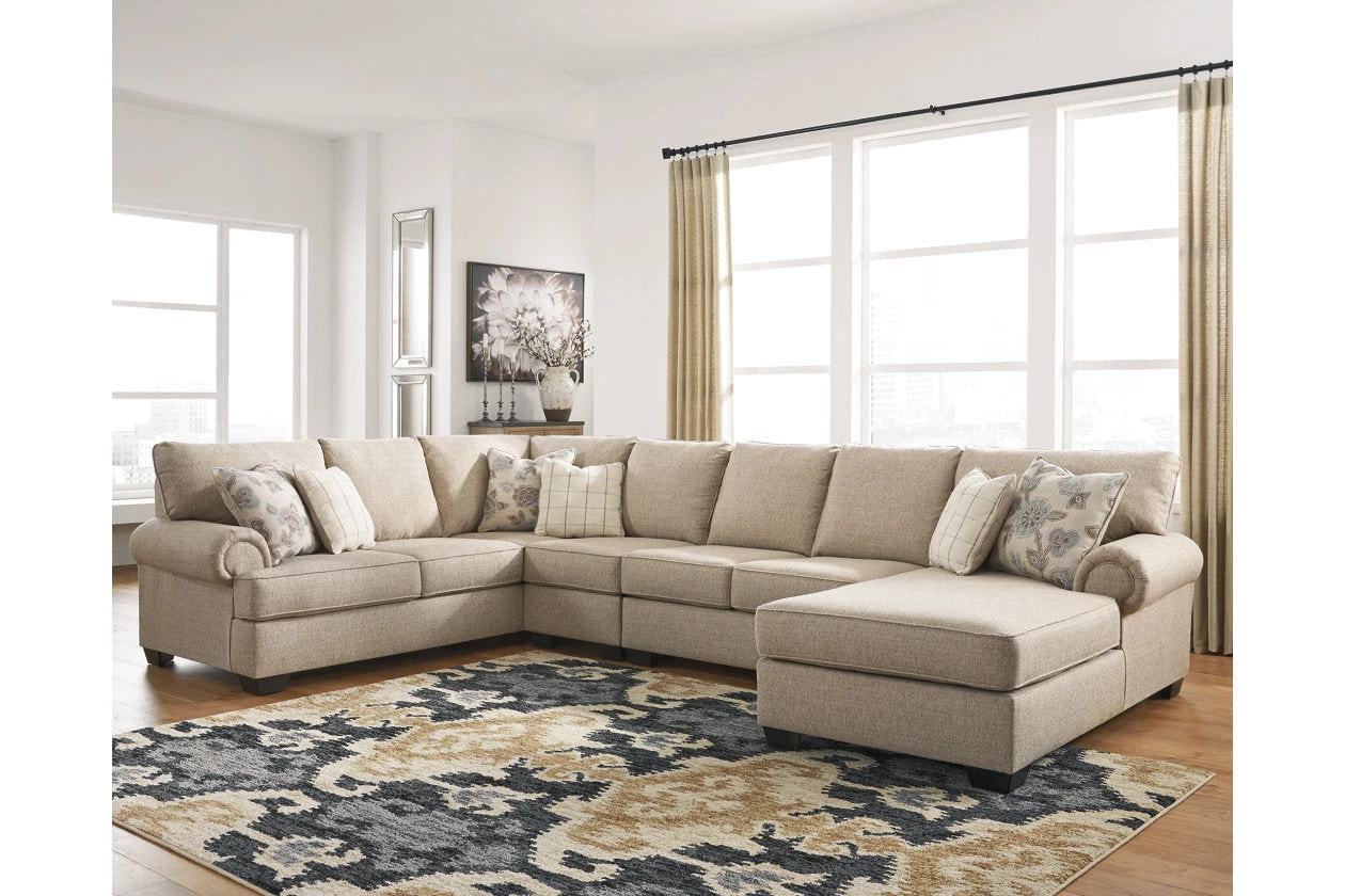 Ashley Sectionals Baceno 4-Piece Sectional - Hemp 1 Ashley Sectionals Baceno 4-Piece Sectional - Hemp