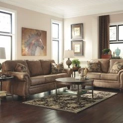 Ashley Living Room Larkinhurst Earth Sleeper Sofa & Loveseat