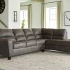 Ashley Navi 2-Piece Sectional - Mushroom Sectionals