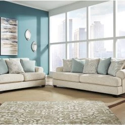 Ashley Monaghan Sandstone Sofa & Loveseat Living Room