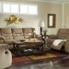 Ashley Living Room Tulen Mocha Reclining Sofa Loveseat & Chair