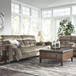 Ashley Brassville Greystone Power Sofa & Power Loveseat