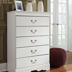 Ashley Anarasia White Five Drawer Dresser