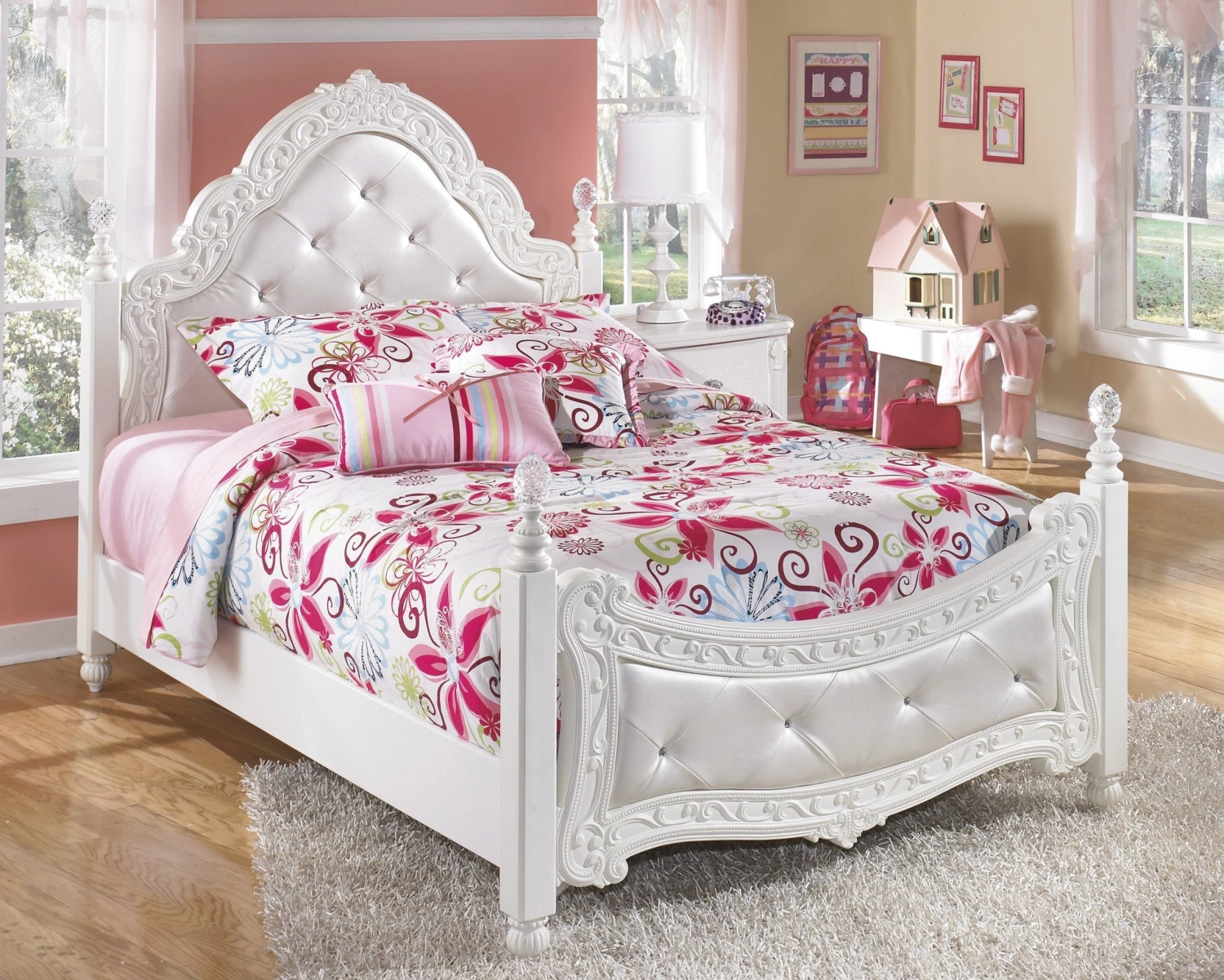 Ashley Beds Exquisite Full Poster Bed 1 Ashley Beds Exquisite Full Poster Bed