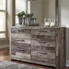 Ashley Dressers Derekson Dresser And Mirror - Multi - Gray