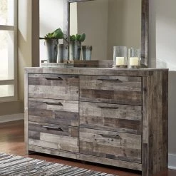 Ashley Dressers Derekson Dresser And Mirror - Multi - Gray