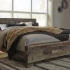 Ashley Derekson King Panel Bed - Multi - Gray