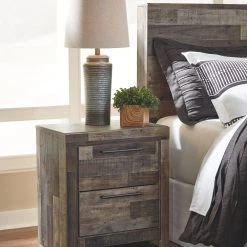 Ashley Derekson Multi Gray 2-Drawer Nightstand Bedroom