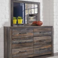 Ashley Drystan Multi Twin Bed With Dresser & Mirror