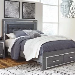 Ashley Lodanna Queen Bed With Footboard Storage