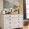 Ashley Willowton Whitewash Dresser Bedroom