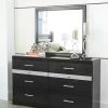 Ashley Starberry Dresser And Mirror - Black