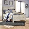 Ashley Beds Queen Crossbuck Panel Bed - Whitewash