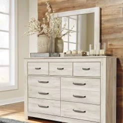 Ashley Dressers Bellaby Dresser And Mirror - Whitewash