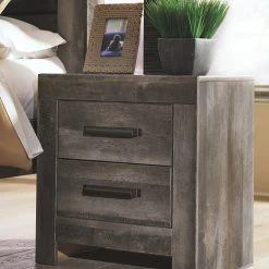 Ashley Wynnlow Gray 2-Drawer Night Stand Bedroom