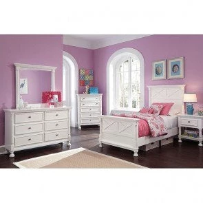 Ashley Kaslyn White Twin Storage Bed With Bookcase HB Dresser Mirror & Nightstand Bedroom 1 Ashley Kaslyn White Twin Storage Bed With Bookcase HB Dresser Mirror & Nightstand Bedroom